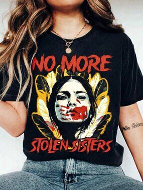 No More Stolen Sisters Shirt, Red Hand Awareness Equality Tee